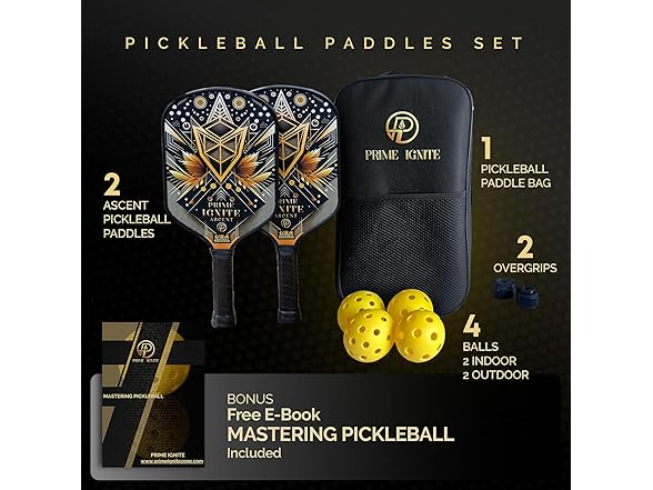 PRIME IGNITE Pickleball Paddles Set of 2