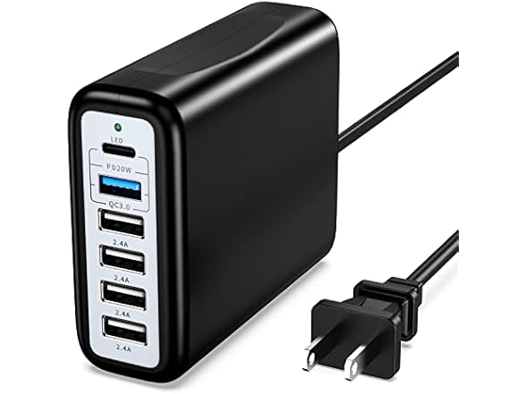 YCYD-LTC 6-Ports 100W USB-C Charging Station