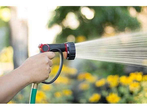 Orbit 58993 7-Pattern Watering Nozzle with Thumb Control, Black