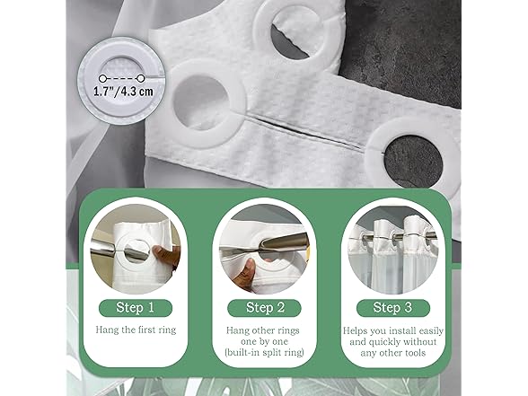 No Hook Luxury Hotel Grade Shower