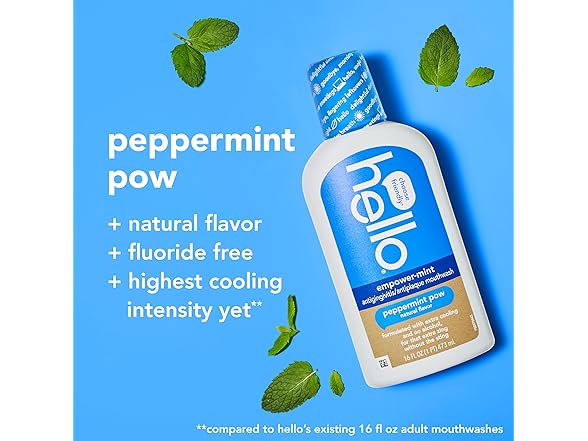 Hello Empower-Mint Mouthwash 16oz (1ct)