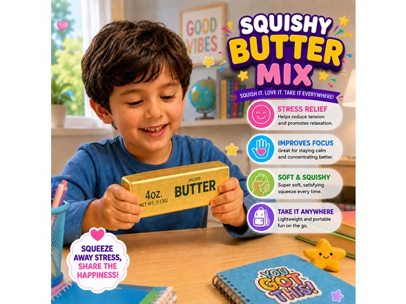 Twilight Squishy Sensory Toys Butter Mix