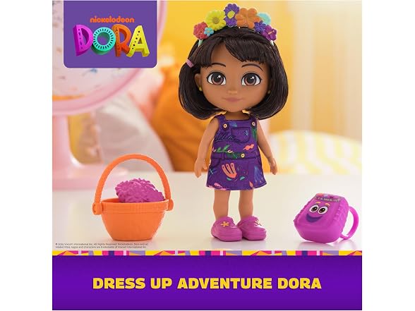 Dora, Dress Up Adventure Dora, 6-inch Doll