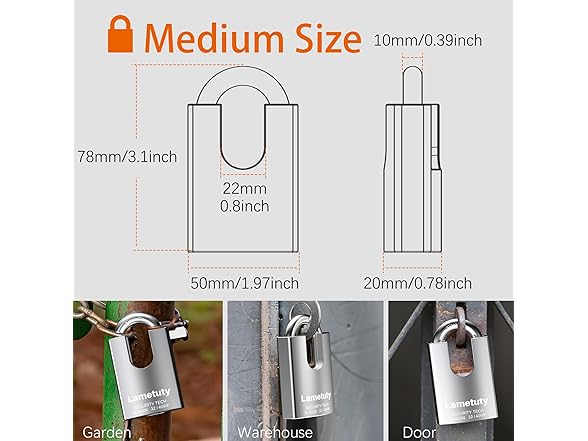 Stainless Steel Heavy Duty Padlock