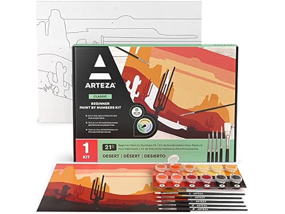 ARTEZA Desert Paint by Number for Adults
