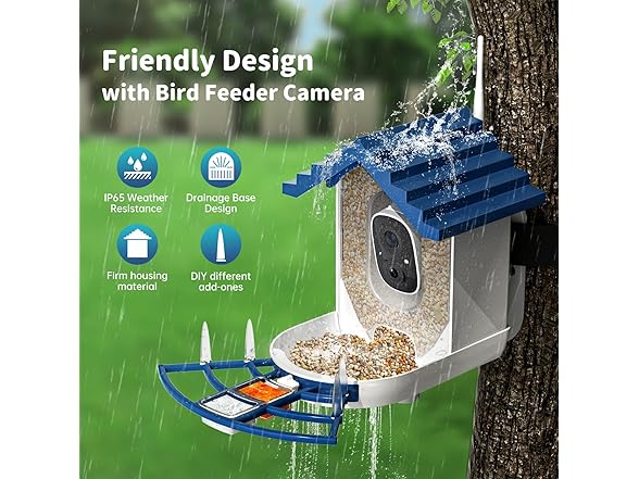 NAVFS AI Smart Bird Feeder | 2K | 2.4Ghz