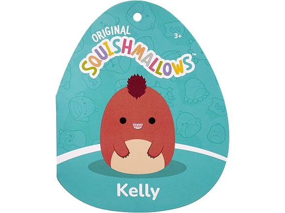 Squishmallows 8in Kelly The Red Velociraptor