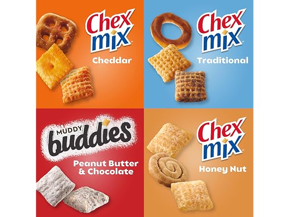 Chex Mix Variety Pack, Sweet & Salty, 20