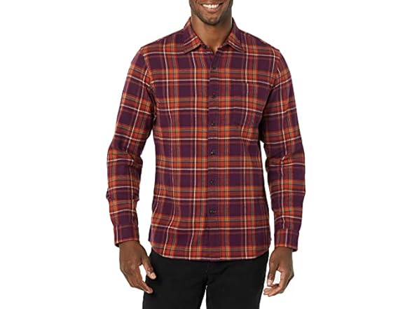 Burgundy Orange Plaid