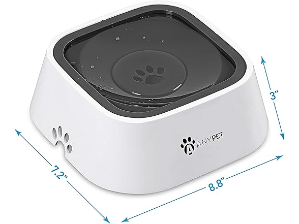 ANYPET No-Spill Dog Water Bowl, Anti-Splash