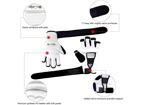 Kickboxing Gloves for Women Kids Men (White XL)