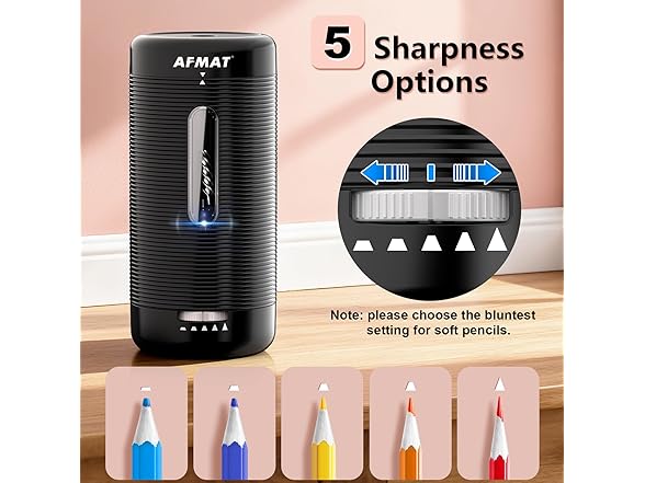 Black Automatic Pencil Sharpener - Gallery 4
