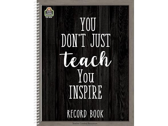 Teacher Modern Farmhouse Record Book