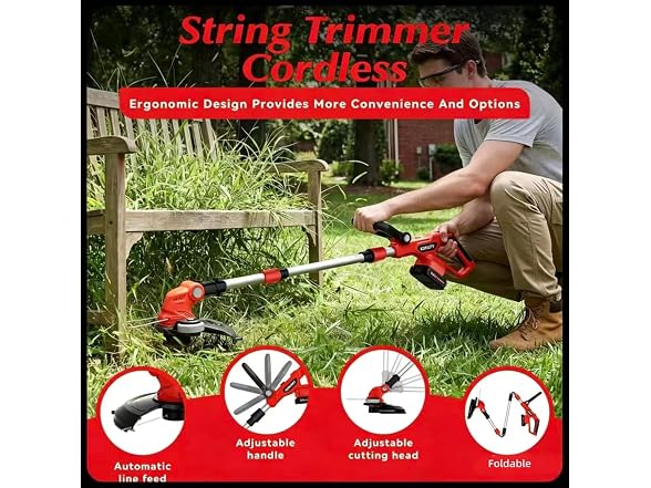 21V 13.5 inch 2 in 1 String Trimmer