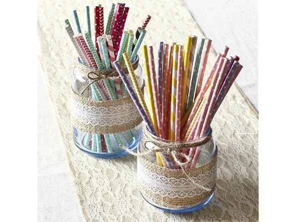 HUJI Natural Jute Burlap with Lace Ribbon