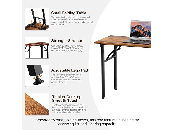 Small Computer Desk Folding Table