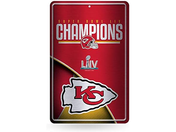 Rico Industries NFL Large Embossed Metal Sign