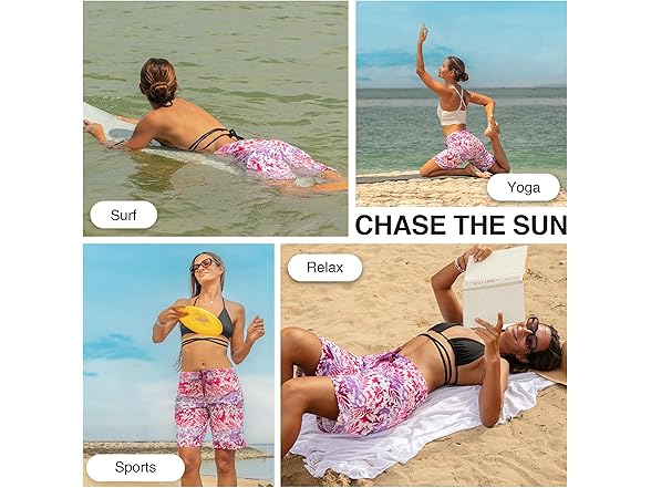 Kanu Surf Women's Pink/Purple Board Short (14)