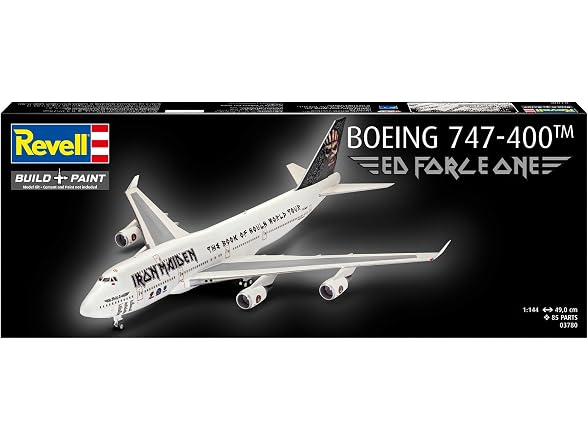 Revell Boeing 747-400 Iron Maiden, Unbuilt/Unpainted Plastic Model Kit