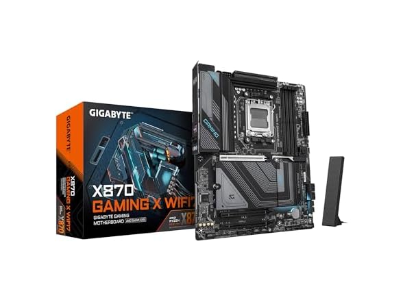 GIGABYTE X870 Gaming X WIFI7 AMD AM5 LGA 1718 Motherboard, ATX, DDR5, 3X M.2, PCIe 5.0, USB4, WIFI7, 2.5GbE LAN, EZ-Latch, 5-Year Warranty (Open Box)