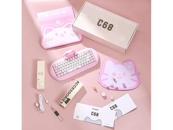 YUNZII C68 Wireless Mechanical Gaming Keyboard