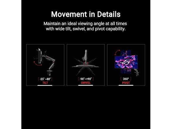ROG Ergo Monitor Arm, Up to 49 Inch
