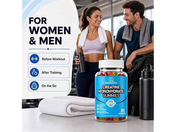 DRZIHOOCH Creatine Gummies, 2 Pack