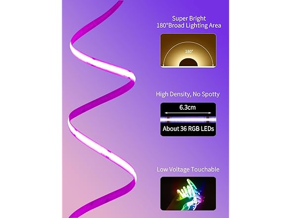 COB RGB LED Strip Lights