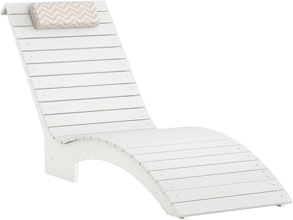 White In Pool Lounge Chair