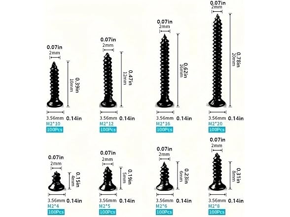 TREXCFGH CON-35 800pcs Screw Assortment Kit