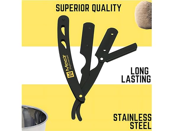 Macs Professional Matte Straight Razors