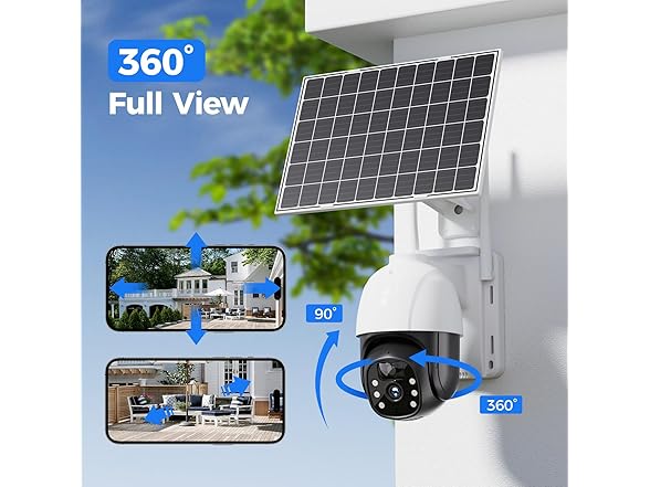 Auhavor W0092 Solar Security Cameras Wireless Outdoor (Open Box)