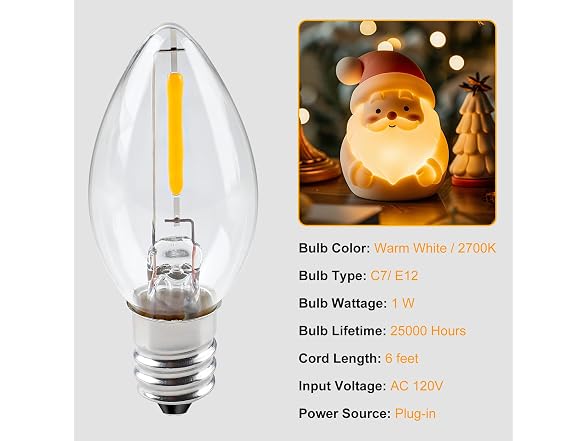 GiveBest Accessory Cord with Light Bulb