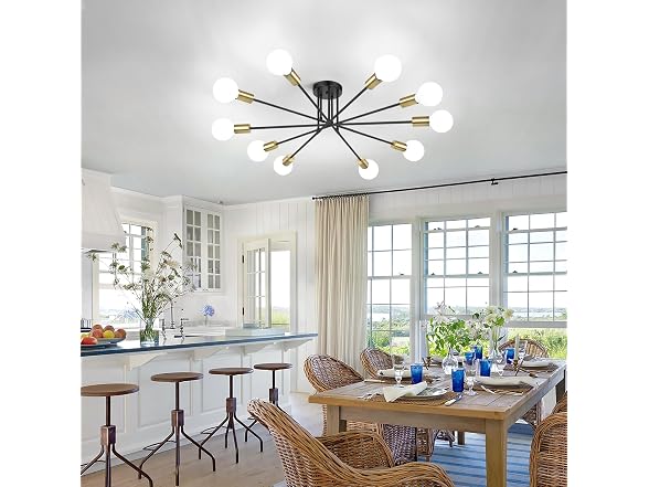 Bosceos Semi Flush Mount Ceiling Light Fixture - Gallery 8