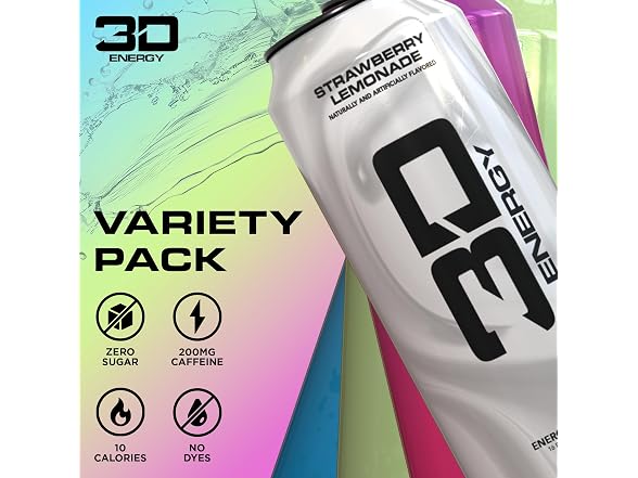 3D | Sugar Free Energy Drink 16oz