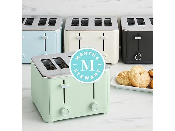 Martha Stewart 4-Slice Toaster Caviar Gray