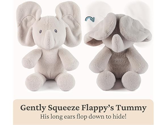 GUND Baby Peek-a-Boo Flappy Elephant Plush