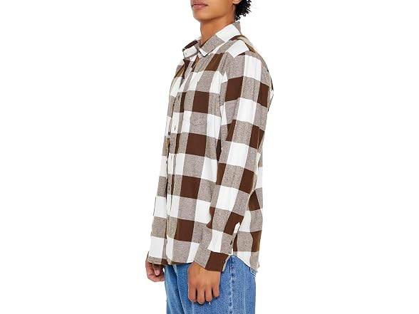 Forever 21 (S) Flannel Shirt Brown