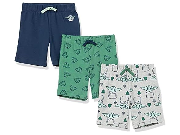 Amazon  Essentials Star Wars Baby Shorts 3pk