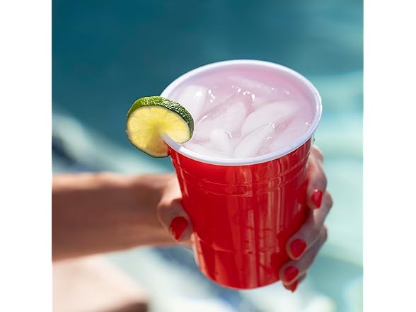 True Shatterproof Pool Cups, Red White & Blue, Set of 6