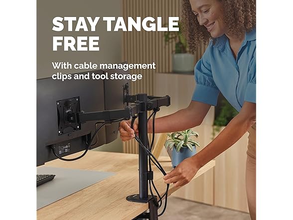 Fellowes Everyday Adjustable Dual Monitor Arm