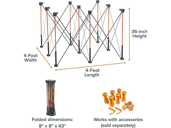 BORA Centipede CT9 36in Tall Portable Workstand
