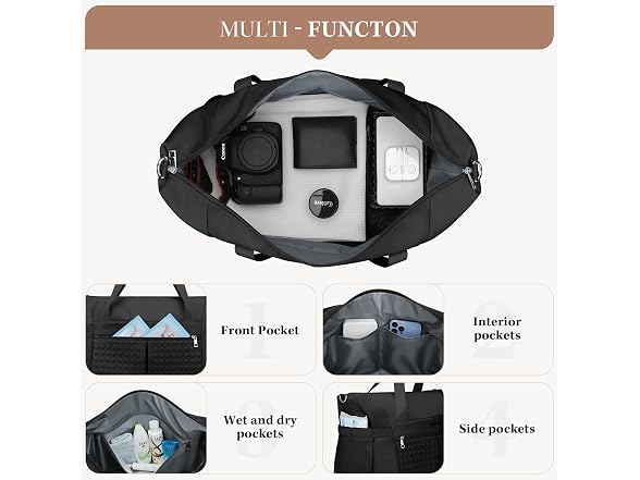 Maelstrom Gym Bag for Women,40L Travel Duffel Bag 