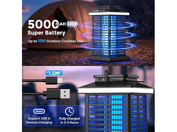 KOOSA Rechargeable Bug Zapper Outdoor