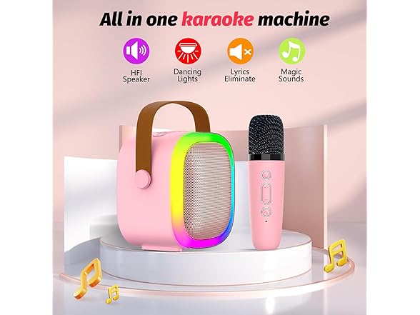 OUTUVAS Karaoke Machine for Kids
