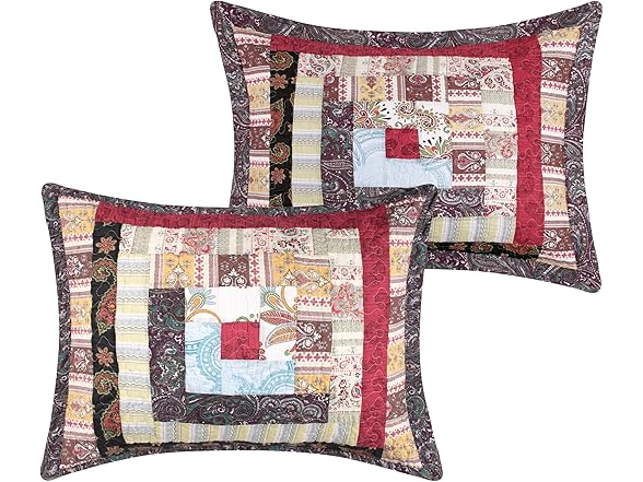Greenland Home Colorado Lodge Patchwork Pillow Sham