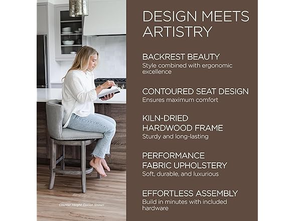 Maven Lane Hugo 31" Bar Height Barstool