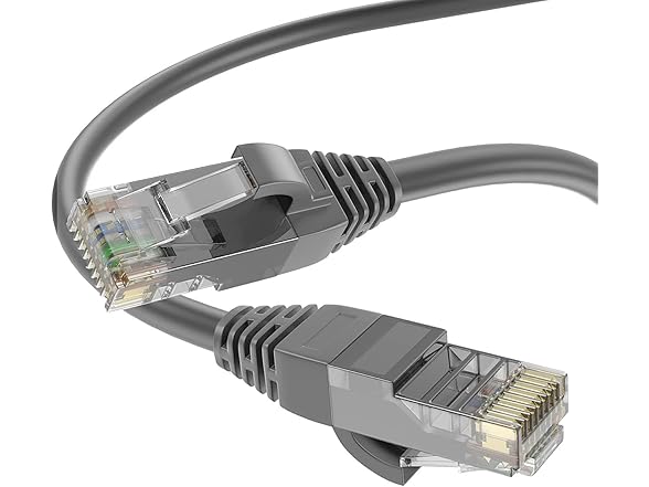 CAT6 Ethernet Cable 25ft Gray