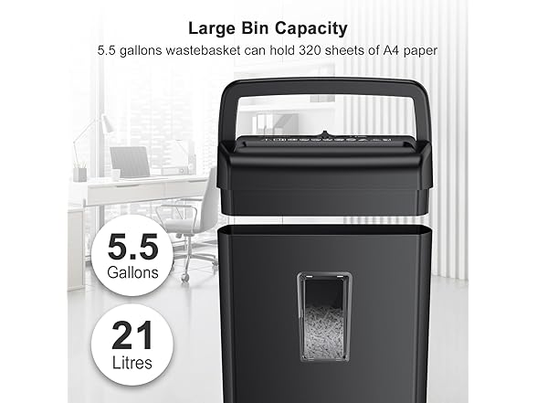 Bonsaii 10-Sheet Cross Cut Paper Shredder