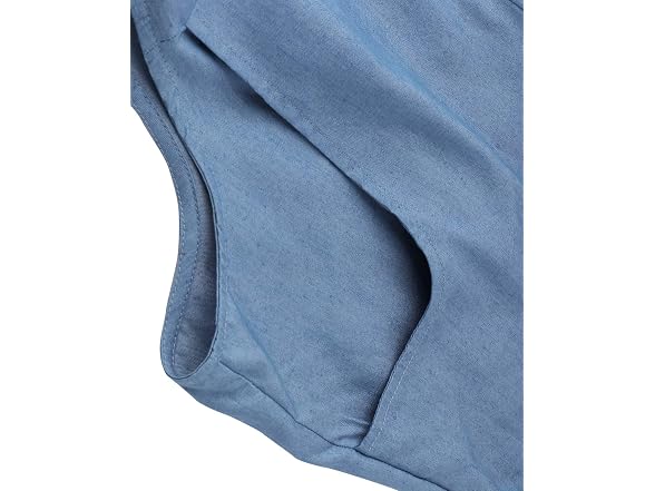 StyleDome Women (L) Overall Trousers Light Blue